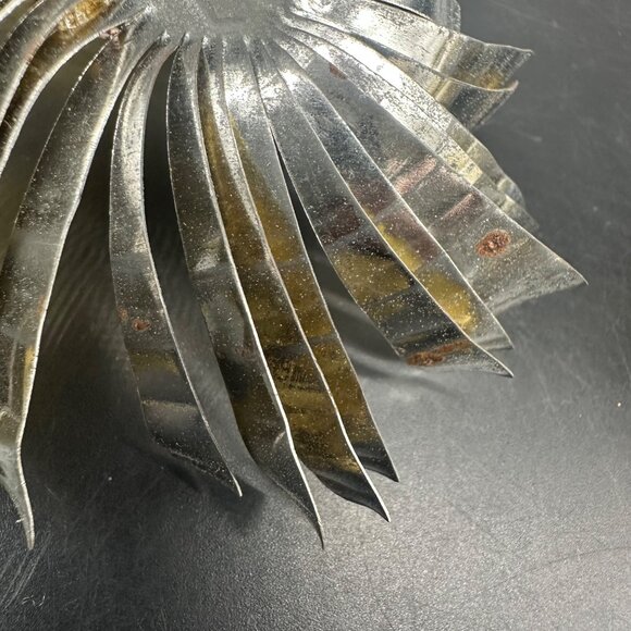 Vintage Christmas Ornaments Mid Century Atomic Starburst Handmade Aluminum - Picture 8 of 11